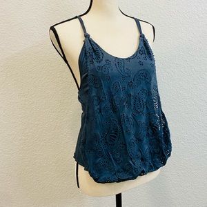 3.1 Philip Lim blue racerback layered tank